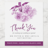 Etiketten voor Paarse bloesems (Enkel label)