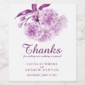 Etiketten voor Paarse bloesems (Enkel label)