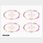 Etiketten voor Paarse en goudflesproducten (Vel)