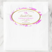 Etiketten voor Paarse en goudflesproducten (Tas)