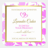 Etiketten voor Paarse en goudflesproducten (Voorkant)