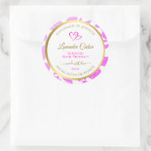 Etiketten voor Paarse en goudflesproducten (Tas)