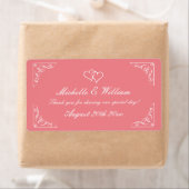 Etiketten voor piepende koraaltrouwwijn of waterfl (Insitu)