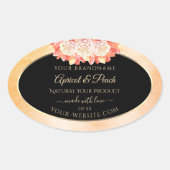 Etiketten voor platte koraalkleurstoffen en zwarte (Voorkant)