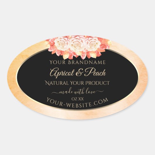 Etiketten voor platte koraalkleurstoffen en zwarte (Voorkant)