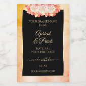 Etiketten voor platte koraalkleurstoffen en zwarte (Enkel label)