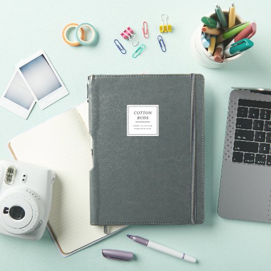 Etiketten voor potten, flessen of containers sticker (iPad Cover)