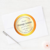 Etiketten voor productverpakking Gold Effect Oranj (Envelop)