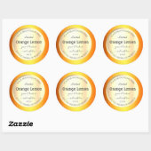 Etiketten voor productverpakking Gold Effect Oranj (Vel)