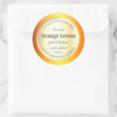 Etiketten voor productverpakking Gold Effect Oranj (Tas)