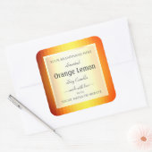 Etiketten voor productverpakking Gold Effect Oranj (Envelop)