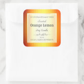 Etiketten voor productverpakking Gold Effect Oranj (Tas)