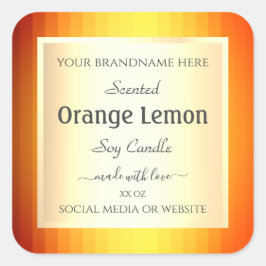 Etiketten voor productverpakking Gold Effect Oranj