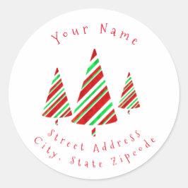 Etiketten voor rode groene Waterverf met strepen