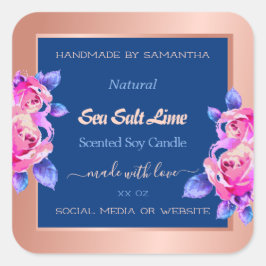 Etiketten voor roos Gold- en blauw Ombre-producten