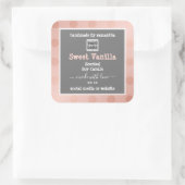 Etiketten voor roze en grijze aangepaste Logo (Tas)