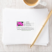 Etiketten voor roze orchidee-bloementjes. (Insitu)