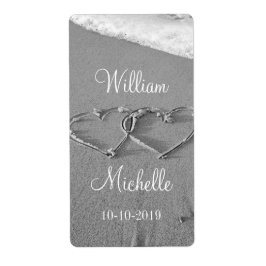 Etiketten voor speciale twijnen voor bruiloft