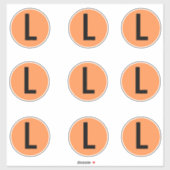 Etiketten voor Stickers met kledinggrootte (Vel)