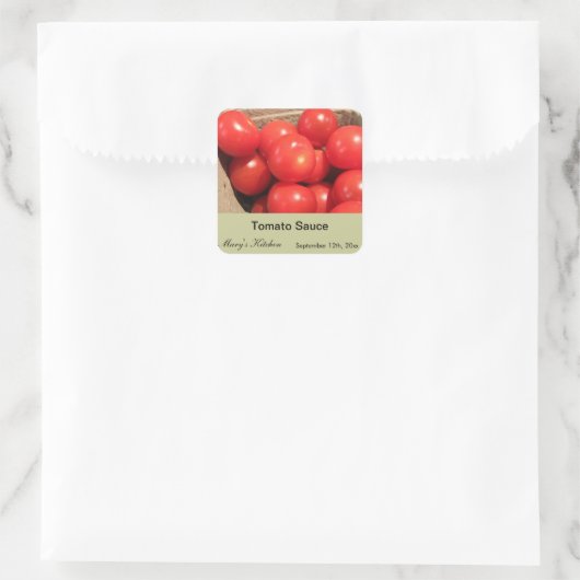 Etiketten voor tomatensaus (Tas)