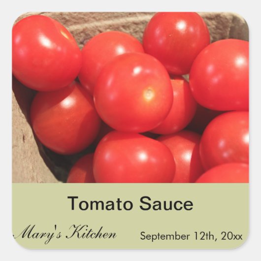 Etiketten voor tomatensaus (Voorkant)