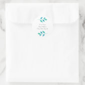 Etiketten voor "Turquoise Blue Leaves" (Tas)
