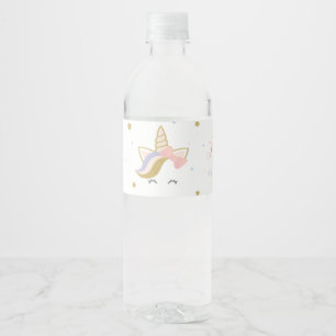 Etiketten voor Unicorn-waterflesjes