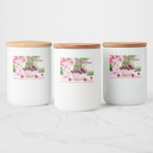 Etiketten voor voedingspotten met kersen en bloeme (Flessen)