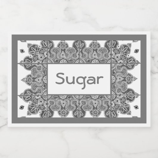 Etiketten voor voedselopslagcontainers (Enkel label)