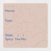 Etiketten voor voedselverpakkingen labels (Design 1)