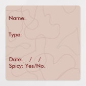 Etiketten voor voedselverpakkingen labels (Design 2)