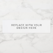 Etiketten voor waterflessen bedrukken (Enkel label)