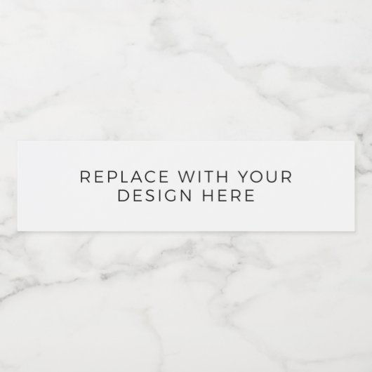 Etiketten voor waterflessen bedrukken (Enkel label)