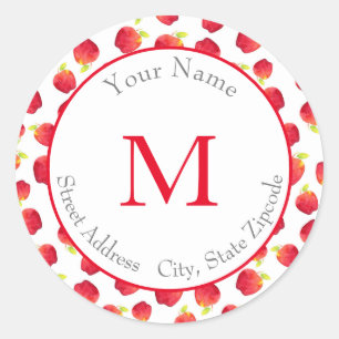 Etiketten voor 'Waterverf Red Apple'