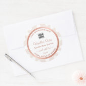 Etiketten voor witte en roze productverpakking met (Envelop)