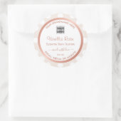 Etiketten voor witte en roze productverpakking met (Tas)