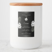 Etiketten voor zwart-wit product Hawaiian Flowers (Voorkant)