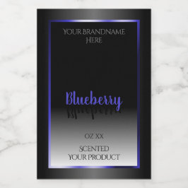 Etiketten voor zwart-wit product Shimmery Blue Lij