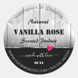 Etiketten voor zwarte en witte houten korrels - Ha