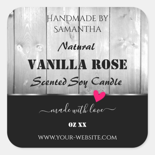 Etiketten voor zwarte en witte houten korrels - Ha (Voorkant)