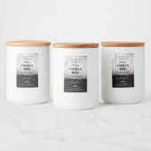 Etiketten voor zwarte en witte houten korrels - Ha (Flessen)