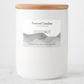 Etiketten voor zwarte en witte kaarsen (Voorkant)