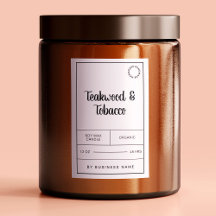 Etiketten voor zwarte en witte kaarsen