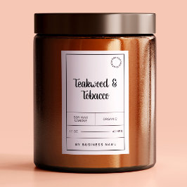 Etiketten voor zwarte en witte kaarsen