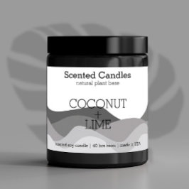 Etiketten voor zwarte en witte kaarsen