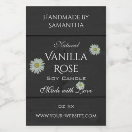 Etiketten voor zwarte houten korrels Verpakking Da