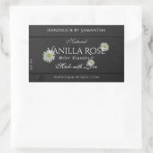 Etiketten voor zwarte houten korrels Verpakking Da (Tas)