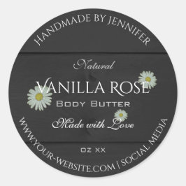 Etiketten voor zwarte houten korrels Verpakking Da