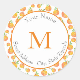 Etiketten "Waterverf pomkin Pattern 3"