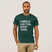 ETIKETTEN ZIJN VOOR SOEPDOZEN T-SHIRT (Voorkant volledig)
